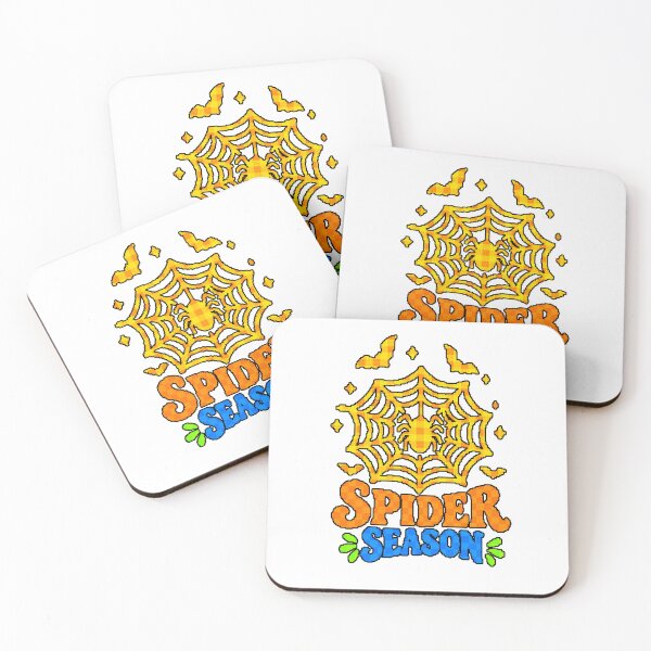 Item preview, Spider Season - Retro Golden Spiderweb Halloween Aesthetic designed and sold by AstronautMerch.