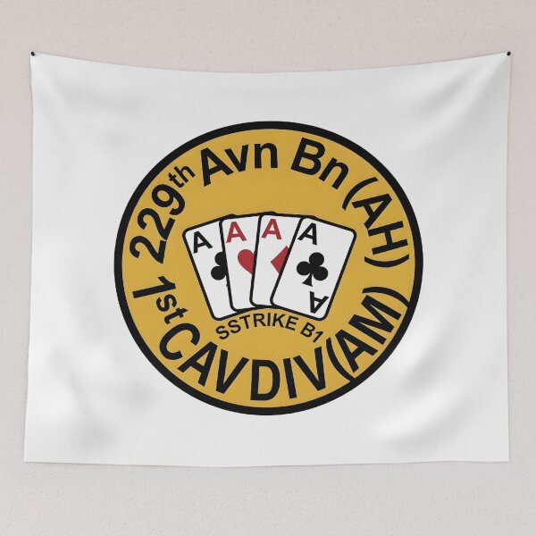 Item preview, US Army 229th Aviation Battalion (AH) 1st Cav Div (AM) Vietnam Emblem designed and sold by CharlieDesings.