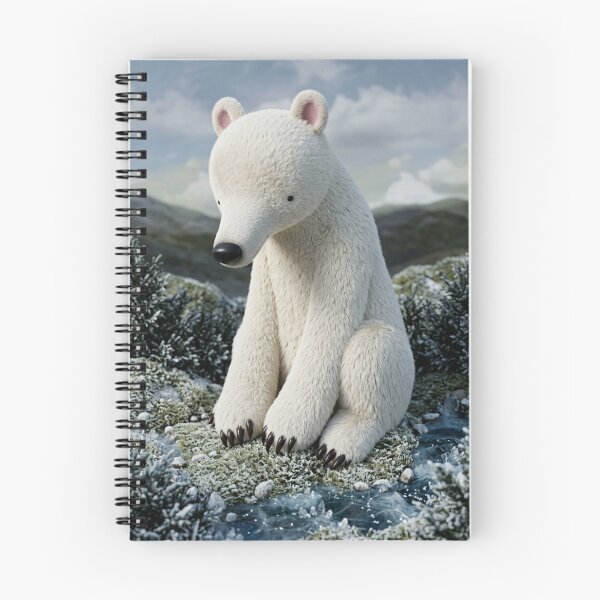 Item preview, Cute winter Polar Bear illustration designed and sold by Vintage Designs +.
