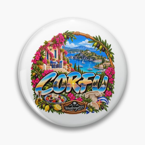 Artikelvorschau, Korfu Griechenland – Ionische Insel Meer & Mediterranes Flair entworfen und verkauft von Wandervogel123.