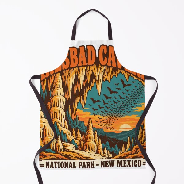 Artikelvorschau, Geschenkidee für Fans des Carlsbad Caverns Nationalparks – Retro-Souvenir aus den Carlsbad Caverns entworfen und verkauft von RedRubyBubble.