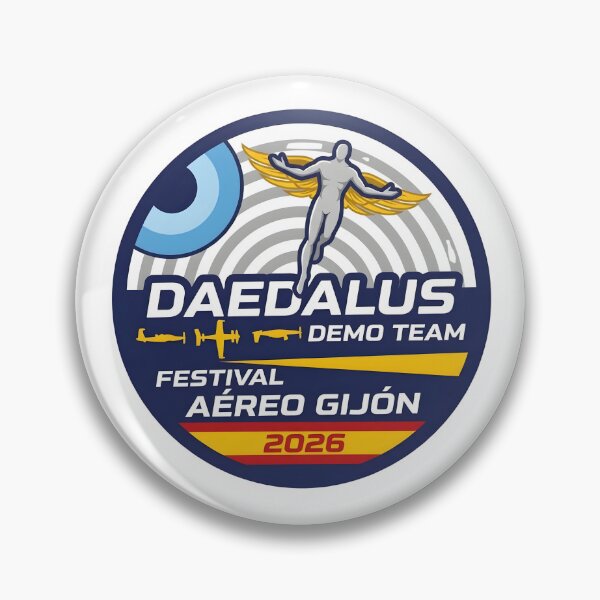 Item preview, Hellenic Air Force Daedalus Demo Team Festival Aéreo Gijón 2026 Emblem designed and sold by CharlieDesings.
