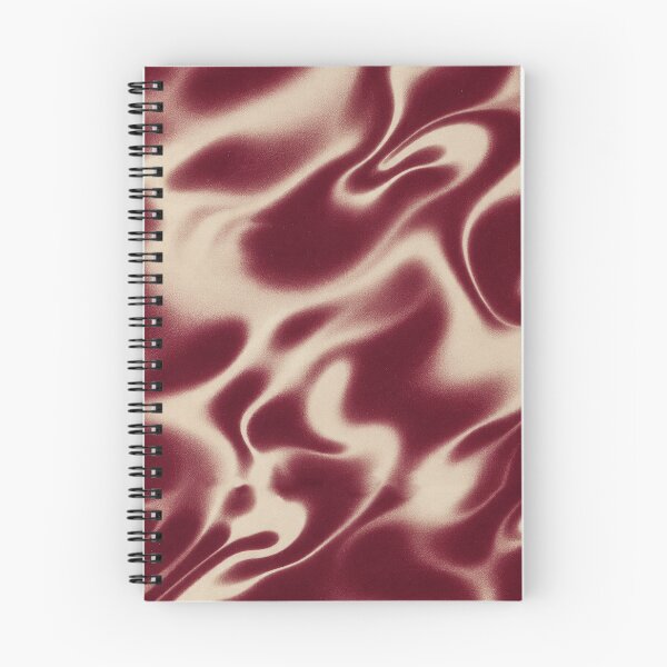 Item preview, Burgundy Cream Liquid Wavy Pattern designed and sold by imaniko.
