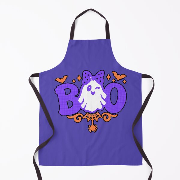 Item preview, Boo Ghost Kawaii Blue Bow - Halloween Cute Girl designed and sold by AstronautMerch.