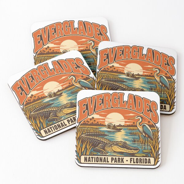 Item preview, Regalo del Parque Nacional Everglades - Recuerdo retro de los Everglades designed and sold by RedRubyBubble.