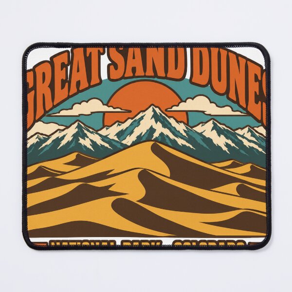 Item preview, Great Sand Dunes National Park Gift - Retro Great Sand Dunes Souvenir designed and sold by RedRubyBubble.