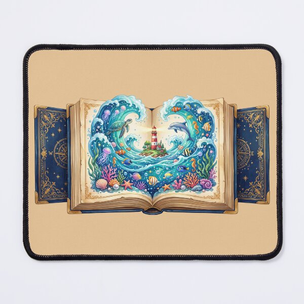 Item preview, Ocean Tales Storybook Whimsical Fantasy Book Illustration designed and sold by SebastianSpace.