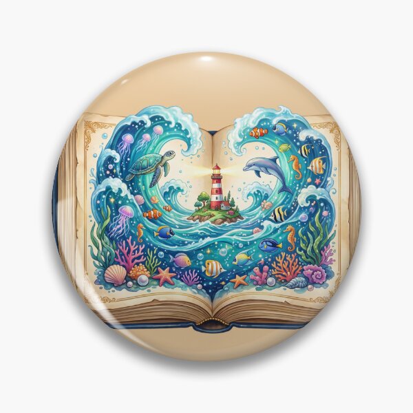 Item preview, Ocean Tales Storybook Whimsical Fantasy Book Illustration designed and sold by SebastianSpace.
