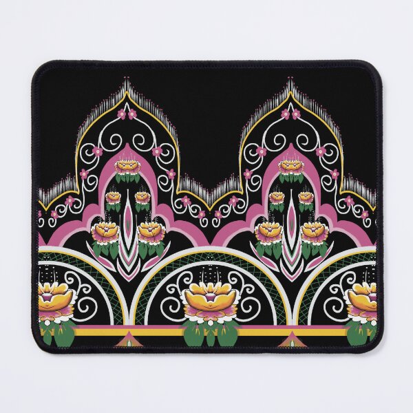 Item preview, Ornate Oriental Floral Seamless Border Pattern for Fabric Textile Print, Wallpaper and Home Decor designed and sold by Jeffrey-Jeffrey.