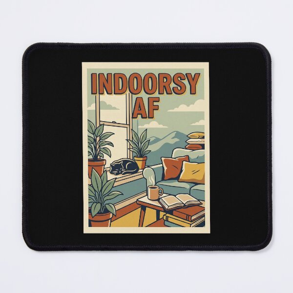 Item preview, Indoorsy AF Vintage WPA Living Room Poster Art designed and sold by Seeding Serendipity.