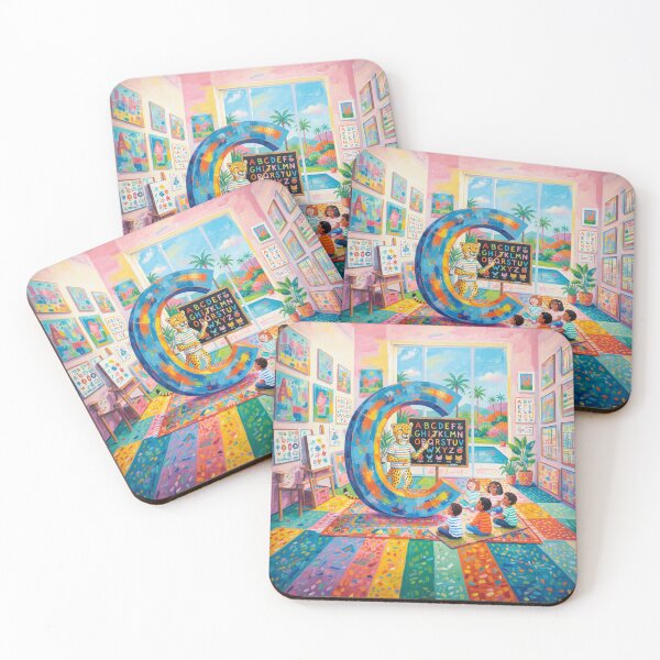 Item preview, Cheetah Teaching The Alphabet designed and sold by Home Decor Art.