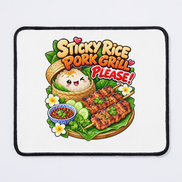 Item preview, Sticky Rice Pork Grill Please! Thai Street Food designed and sold by Pali's shop.