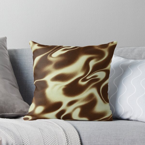 Item preview, Brown Cream Liquid Wavy Pattern designed and sold by imaniko.