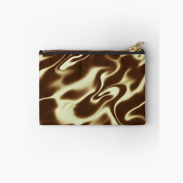 Item preview, Brown Cream Liquid Wavy Pattern designed and sold by imaniko.
