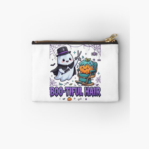 Artikelvorschau, Boo-tiful Hair Ghost Barber Halloween T-Shirt entworfen und verkauft von Hernouf Smail.