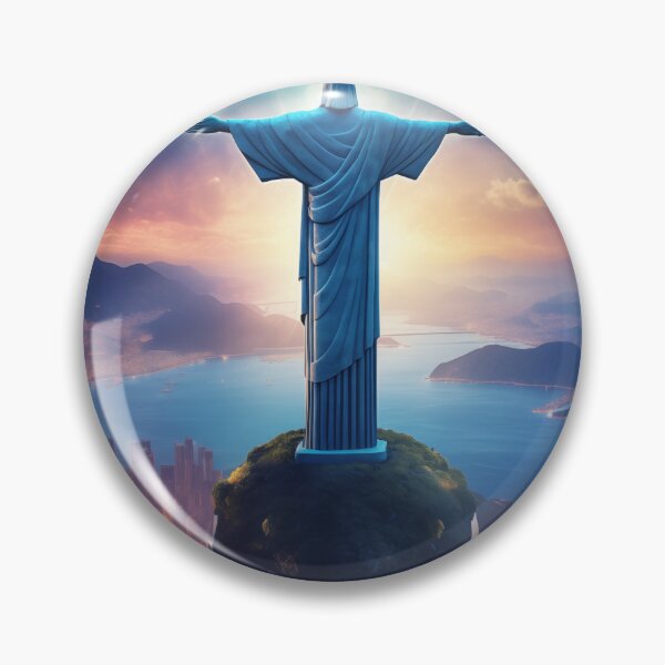 Artikelvorschau, Christus der Erlöser Rio de Janeiro, Brasilien – Sonnenuntergangs-Reiseposter entworfen und verkauft von Anuchartl.