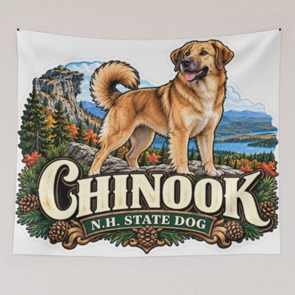 Aperçu de l'œuvre Chien Chinook majestueux – Illustration d'une race de chien de traîneau rare créée et vendue par RebelPawz.