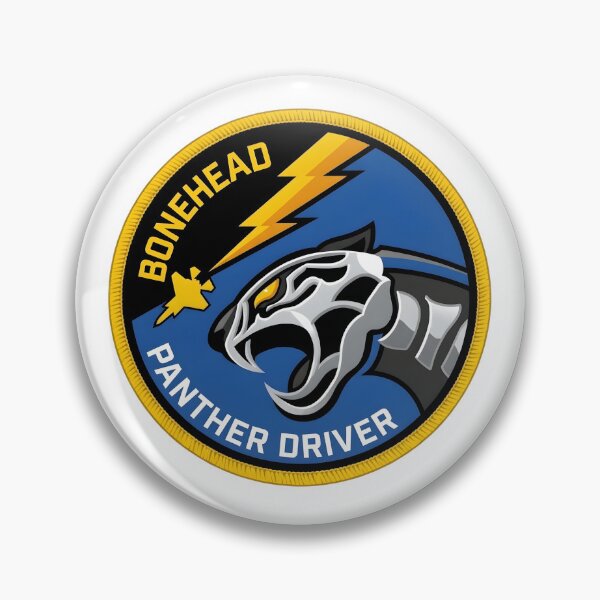 Item preview, USAF Bonehead Panther Driver Tactical Flight Emblem designed and sold by CharlieDesings.