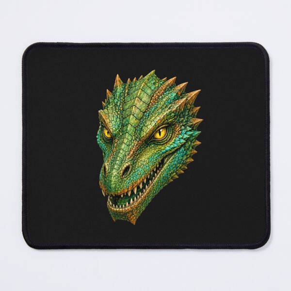 Item preview, Teal Dragon Head with Open Gaze designed and sold by design-rebell.