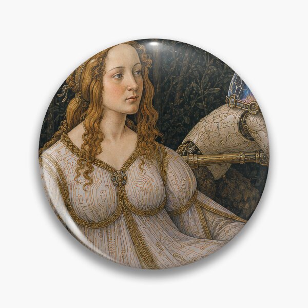 Item preview, Venus and Mars Left Panel Cyber Renaissance Art Print designed and sold by DMarquiseArt.