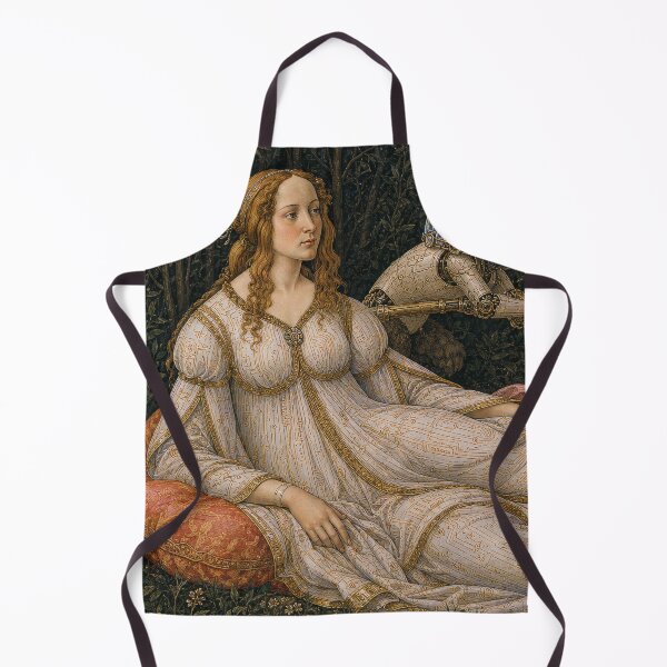 Item preview, Venus and Mars Left Panel Cyber Renaissance Art Print designed and sold by DMarquiseArt.