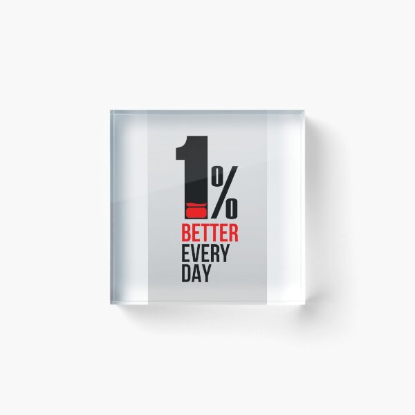 Item preview, 1% better every day - motivation positive quote designed and sold by Freedom Line Studio.