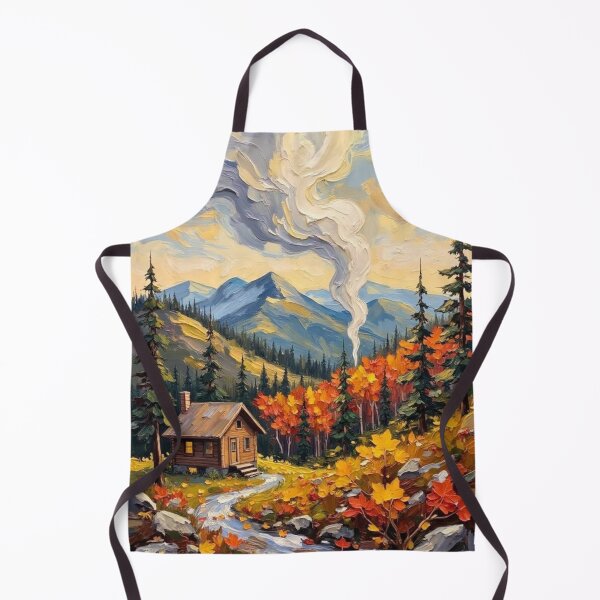 Item preview, Golden Autumn Cottage - Oil Painting designed and sold by nhk999.