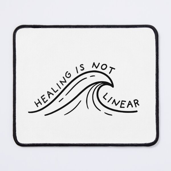 Item preview, Healing Is Not Linear | Mental Health designed and sold by The Turquoise Brush.