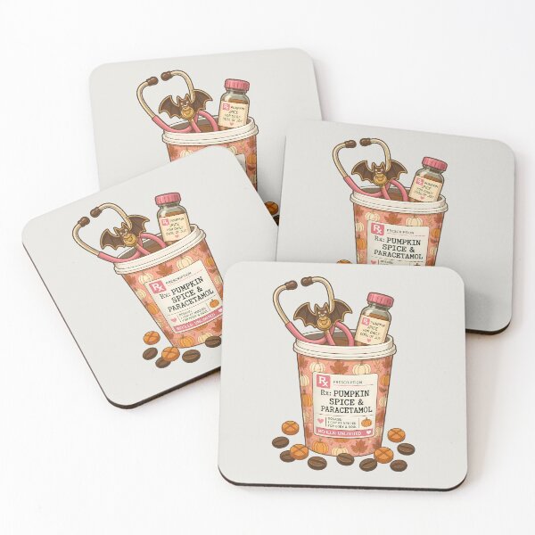 Item preview, Pumpkin Spice & Paracetamol – Funny Halloween Nurse Coffee designed and sold by Art-Arcade6.