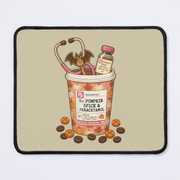 Item preview, Pumpkin Spice & Paracetamol – Funny Halloween Nurse Coffee designed and sold by Art-Arcade6.