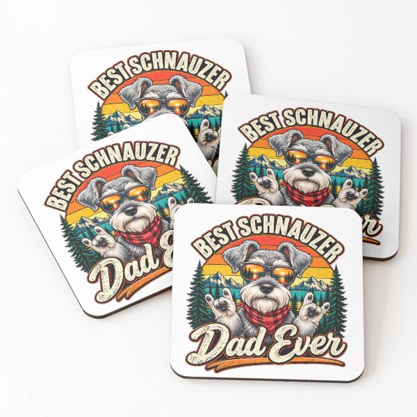 Artikelvorschau, Der beste Schnauzer-Papa aller Zeiten, Vintage-Hundeliebhaber entworfen und verkauft von ShopFanCreation.