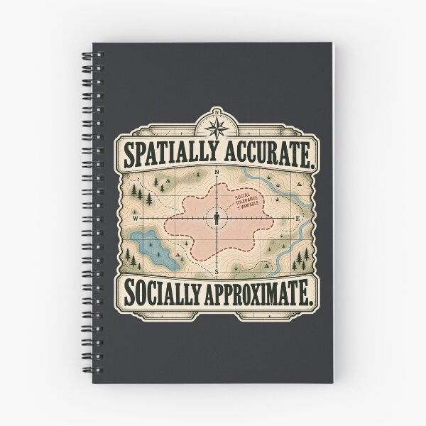 Item preview, Spatially Accurate Socially Approximate - Funny GIS Cartography Humor designed and sold by FashCode.