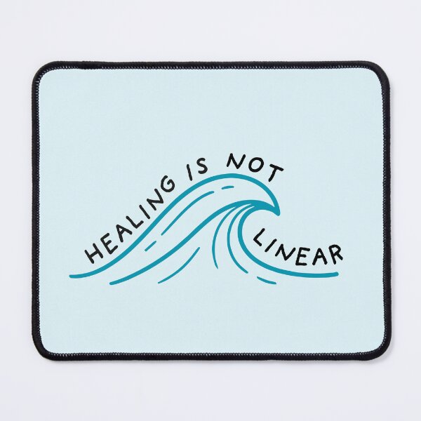 Item preview, Healing Is Not Linear | Mental Health designed and sold by The Turquoise Brush.
