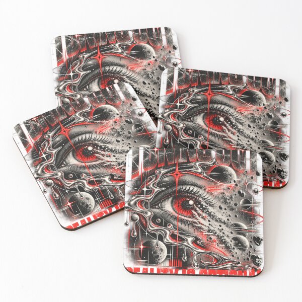 Item preview, Tuning Out Reality is Optional Surreal Eye Space Art T-Shirt Design designed and sold by KIDEnia.