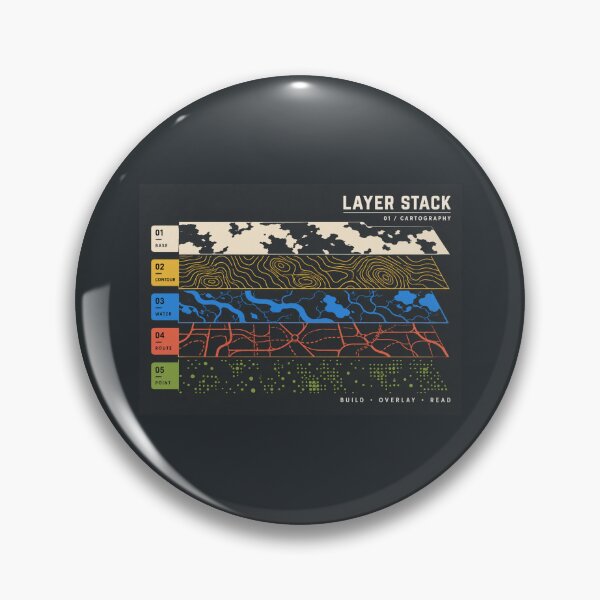Artikelvorschau, Layer Stack 01 – Laptoptasche für GIS-Kartografie entworfen und verkauft von astersgraphics.
