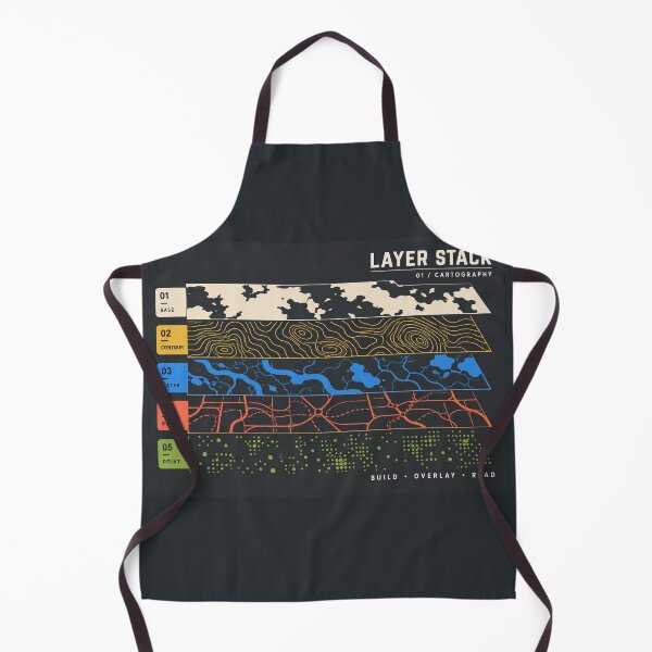 Artikelvorschau, Layer Stack 01 – Laptoptasche für GIS-Kartografie entworfen und verkauft von astersgraphics.