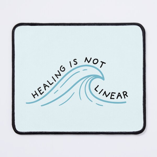 Item preview, Healing Is Not Linear | Mental Health designed and sold by The Turquoise Brush.