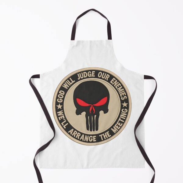 Item preview, Tactical Punisher Skull "God Will Judge Our Enemies" Morale Emblem designed and sold by CharlieDesings.