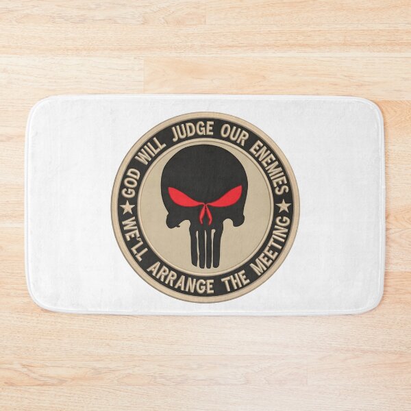 Item preview, Tactical Punisher Skull "God Will Judge Our Enemies" Morale Emblem designed and sold by CharlieDesings.