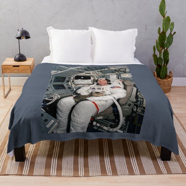 Item preview, NASA astronaut with a cat on his lap designed and sold by WiseBow.