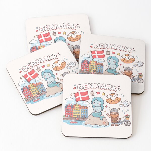 Item preview, Cute Denmark Kawaii Doodles designed and sold by Amir Faysal.
