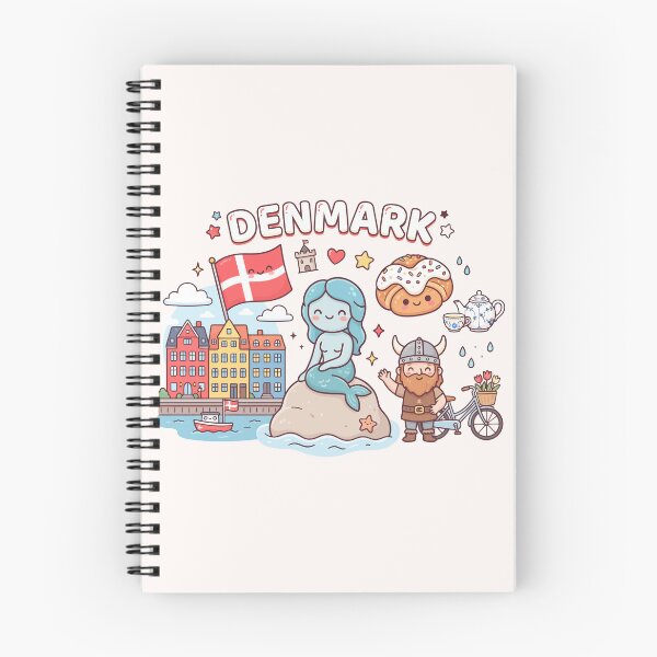 Item preview, Cute Denmark Kawaii Doodles designed and sold by Amir Faysal.