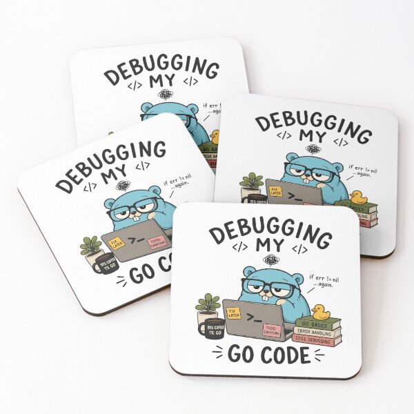Item preview, Golang gopher mascot life designed and sold by Olena Du.