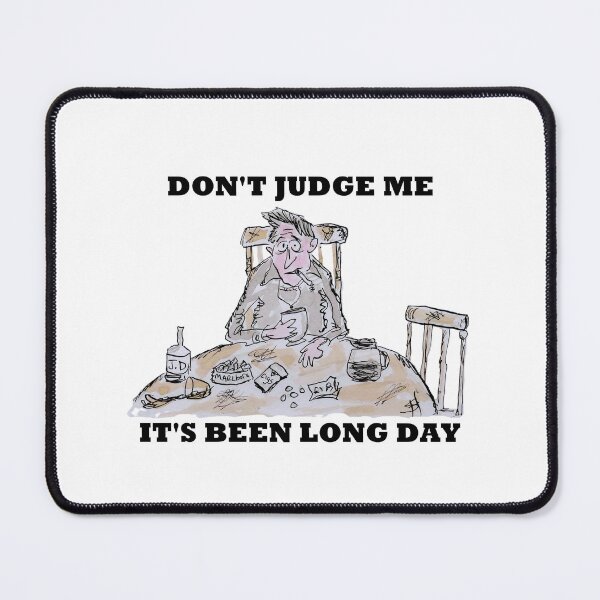 Item preview, man at drinking at kitchen table after bad day designed and sold by Inky Fingers Illustrations.