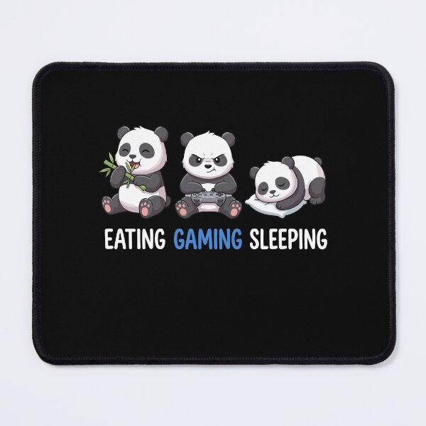 Item preview, Eating Gaming Sleeping Panda Zocker Gamer designed and sold by varioarts.