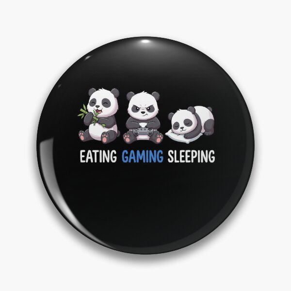 Item preview, Eating Gaming Sleeping Panda Zocker Gamer designed and sold by varioarts.