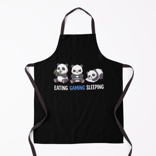 Artikelvorschau, Essen, Gaming, Schlafen, Panda, Zocker Gamer entworfen und verkauft von varioarts.