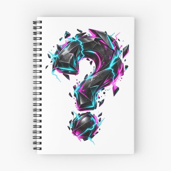Aperçu de l'œuvre Neon Cyberpunk Question Mark | Futuristic Street Art Symbol | Premium Urban Graphic créée et vendue par UrbanStatic.