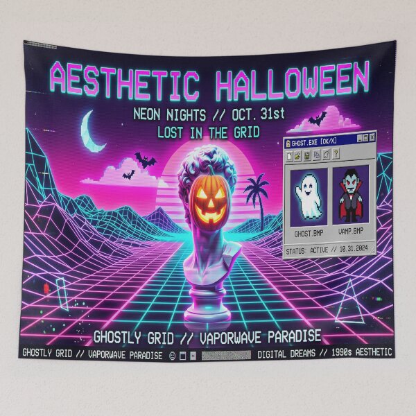 Item preview, A vaporwave themed Halloween  designed and sold by Solomon-Ent-144.