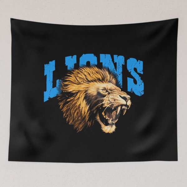Item preview, Detroit Lions Roaring Lion Design designed and sold by Fibi-studio.
